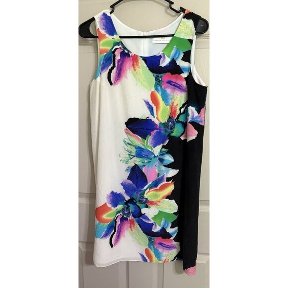 Amanda Uprichard Womens Medium Silk Floral Sheath Dress - Picture 1 of 5